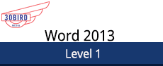 77-418-30bird - Word 2013 Level 1